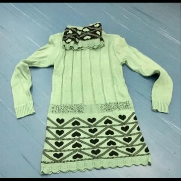 Green sweater dress - Picture 6 of 8